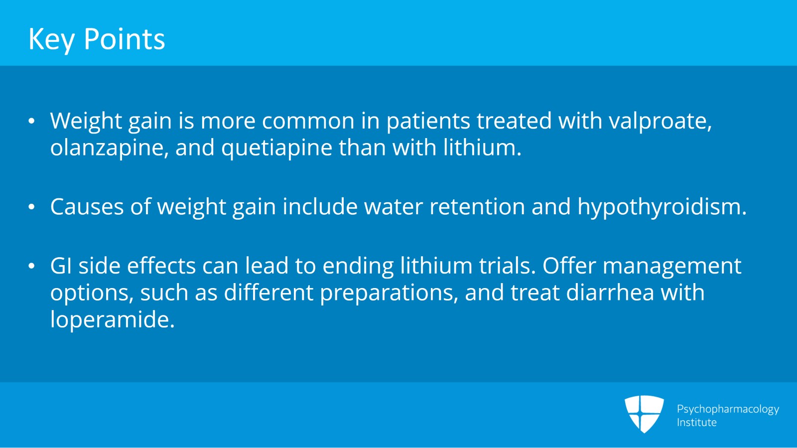 How to Manage GI Side Effects and Weight Gain Due to Lithium